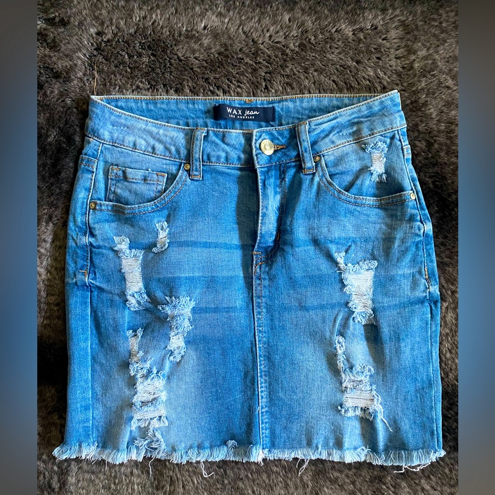 Wax Jeans mini skirt